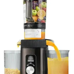 FAB&DELUXE Cold Press Juicer - 34oz Juicer Machines with 4.3" Wide Feed Chute, Slow Masticating Juicer for Fruits and Vegetables, 99% High Juice Yield, Reverse Function, Dishwasher Safe